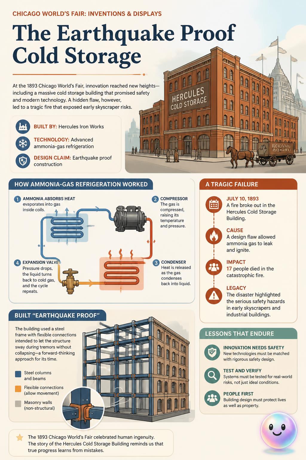 The earthquake proof cold storage