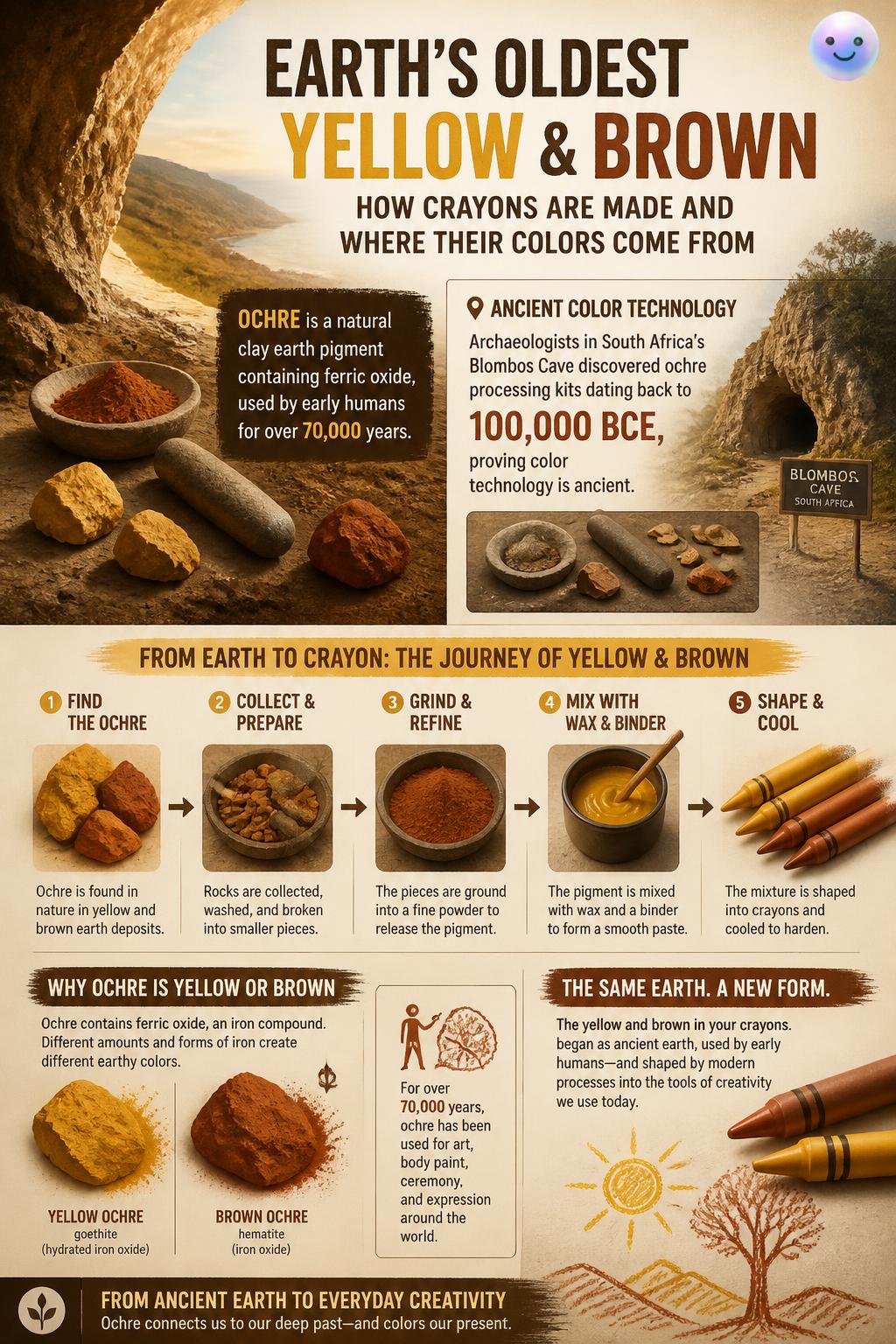 Earth's oldest yellow and brown