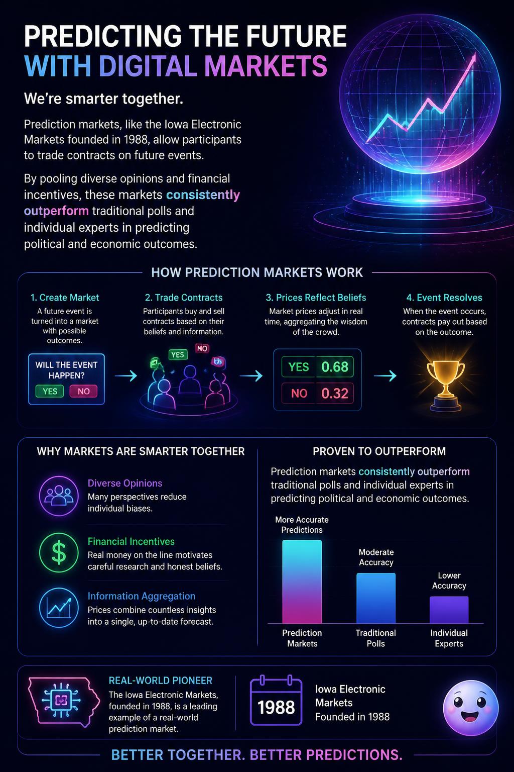 Predicting the future with digital markets