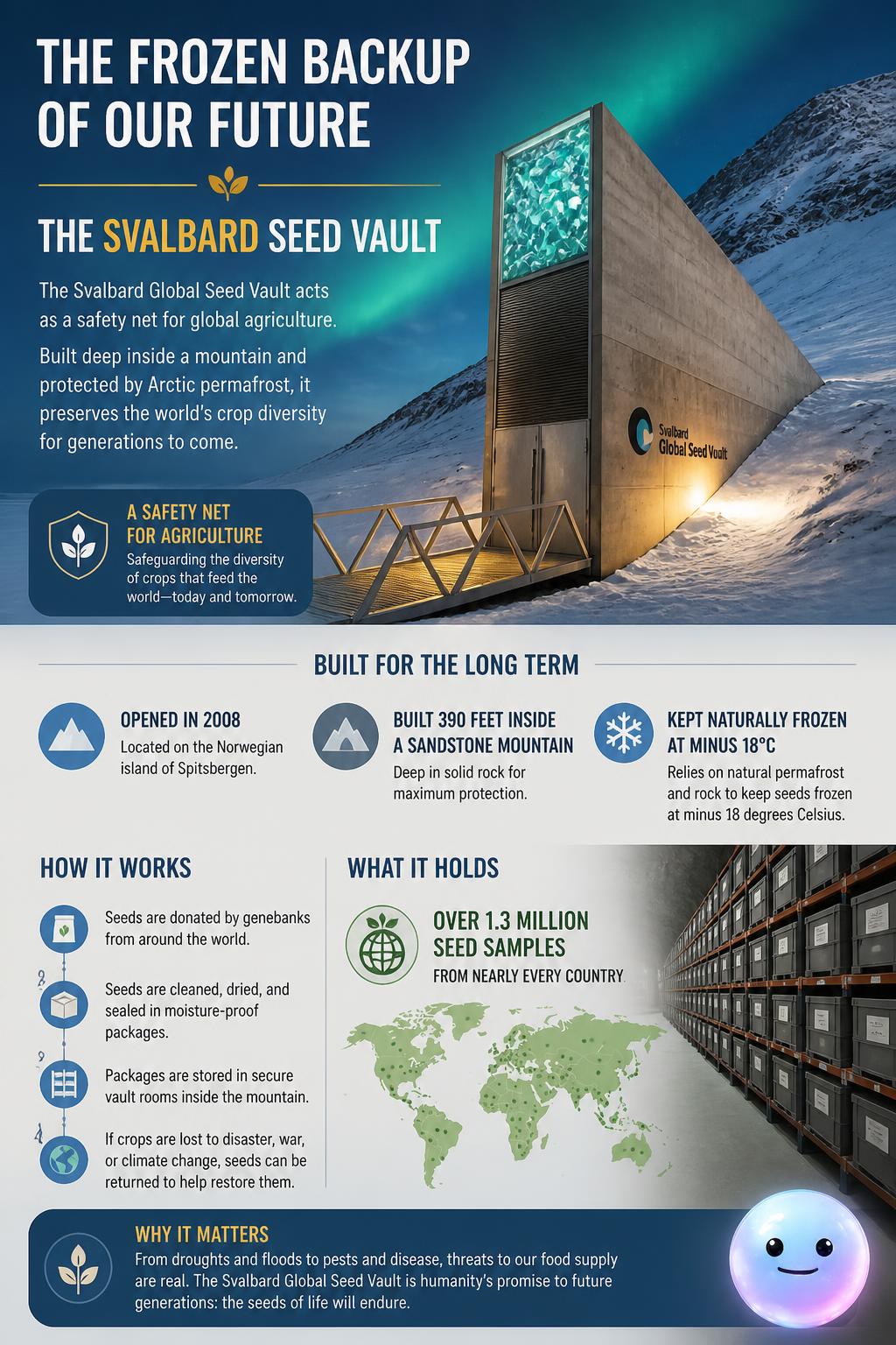 The frozen backup of the Svalbard Seed Vault