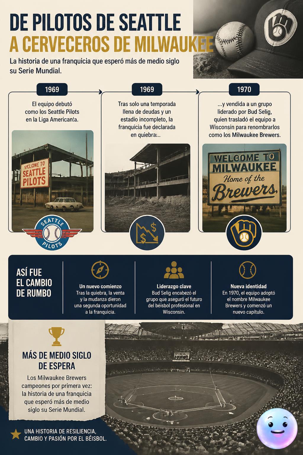 De pilotos de Seattle a cerveceros de Milwaukee