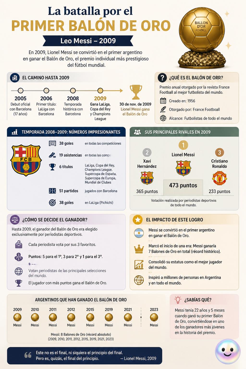 La batalla por el primer Balón de Oro