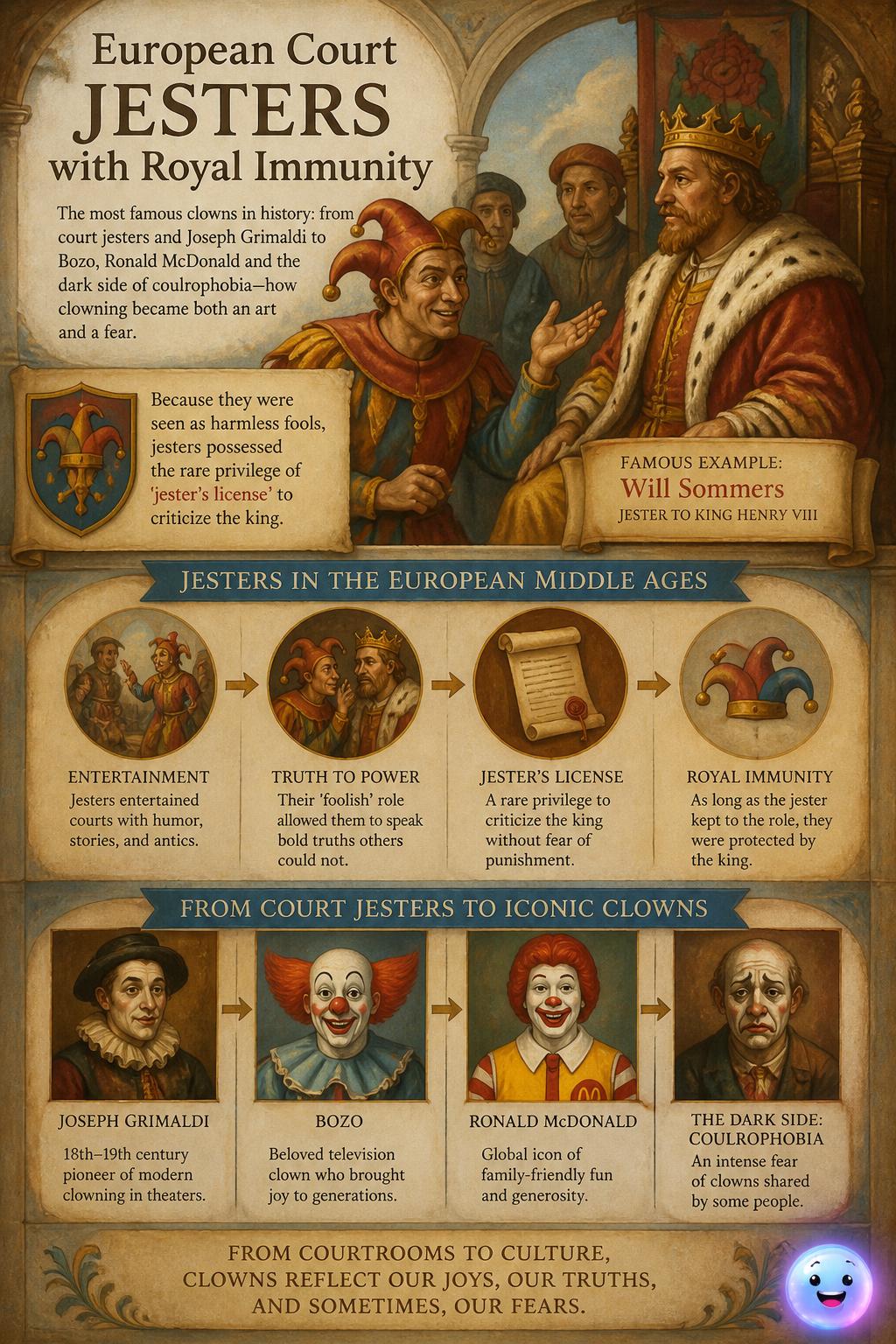 European court jesters with royal immunity