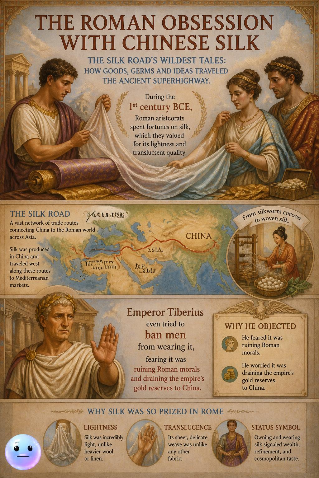 The Roman obsession with Chinese silk