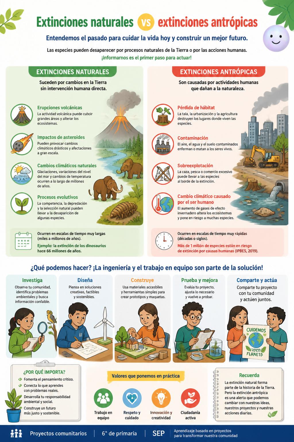 Extinciones naturales versus extinciones antrópicas