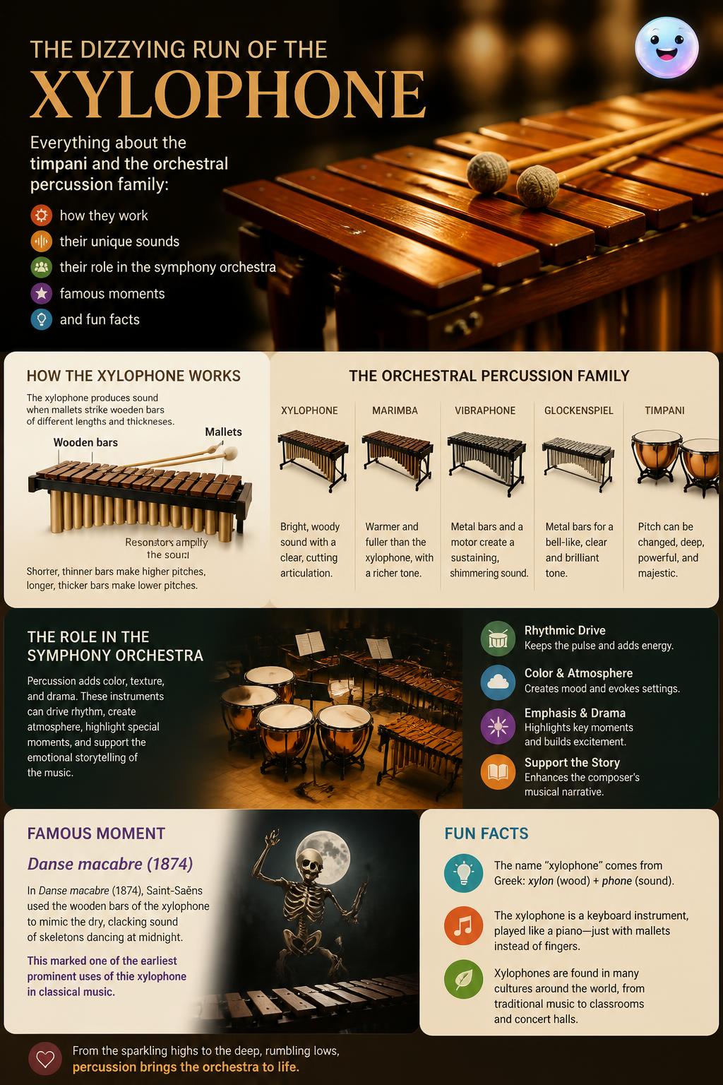 The dizzying run of the xylophone