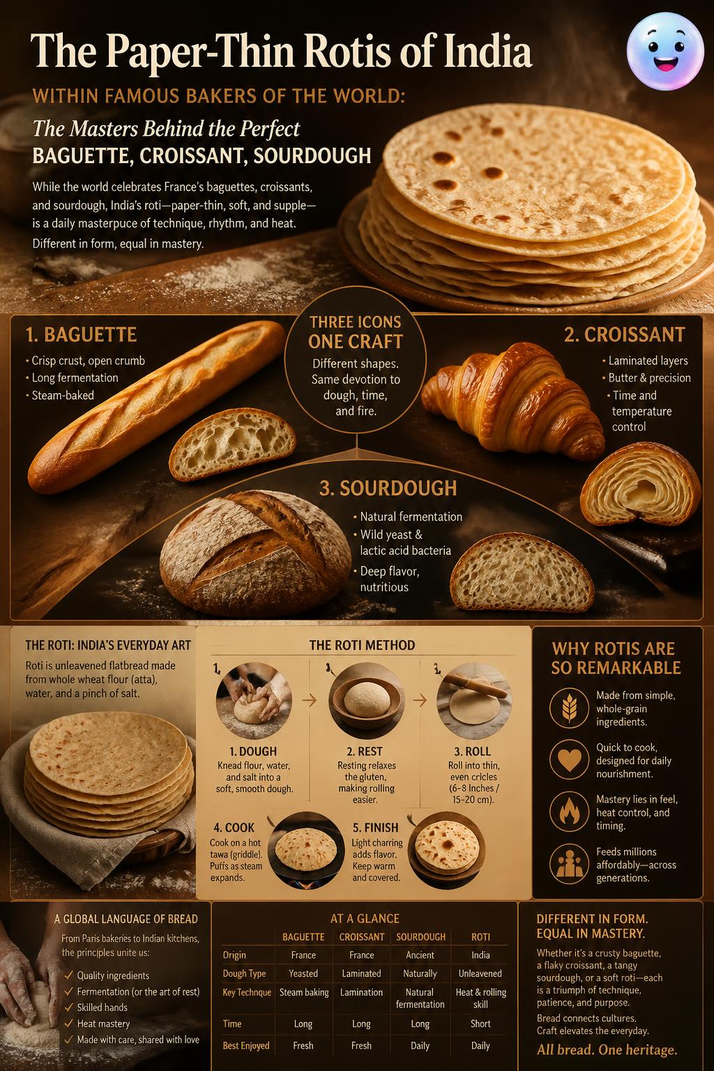 The paper-thin rotis of India