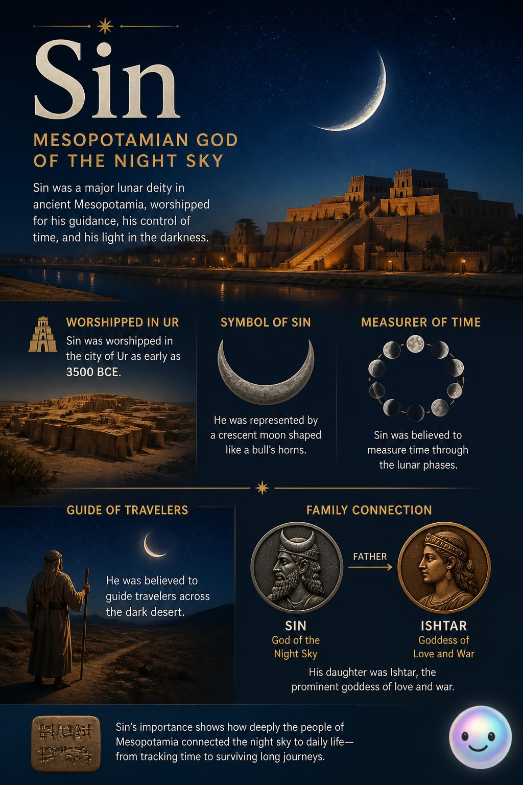The Mesopotamian god of the night sky