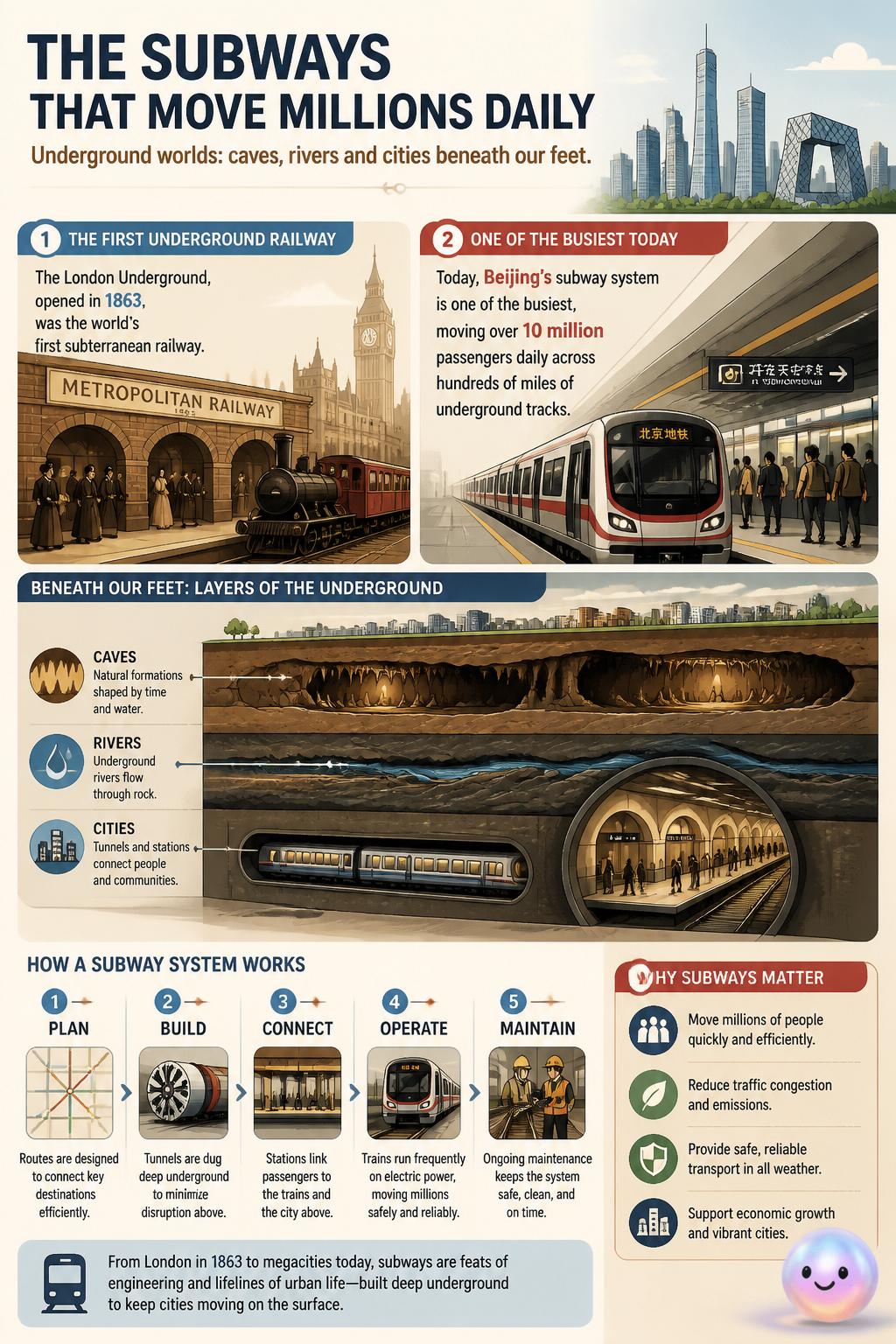 The subways that move millions daily