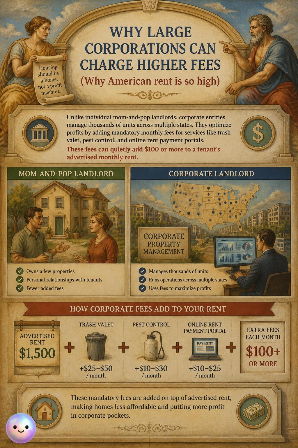 Why large corporations can charge higher fees