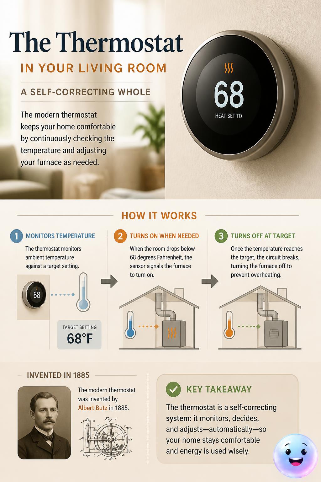 The thermostat in your living room
