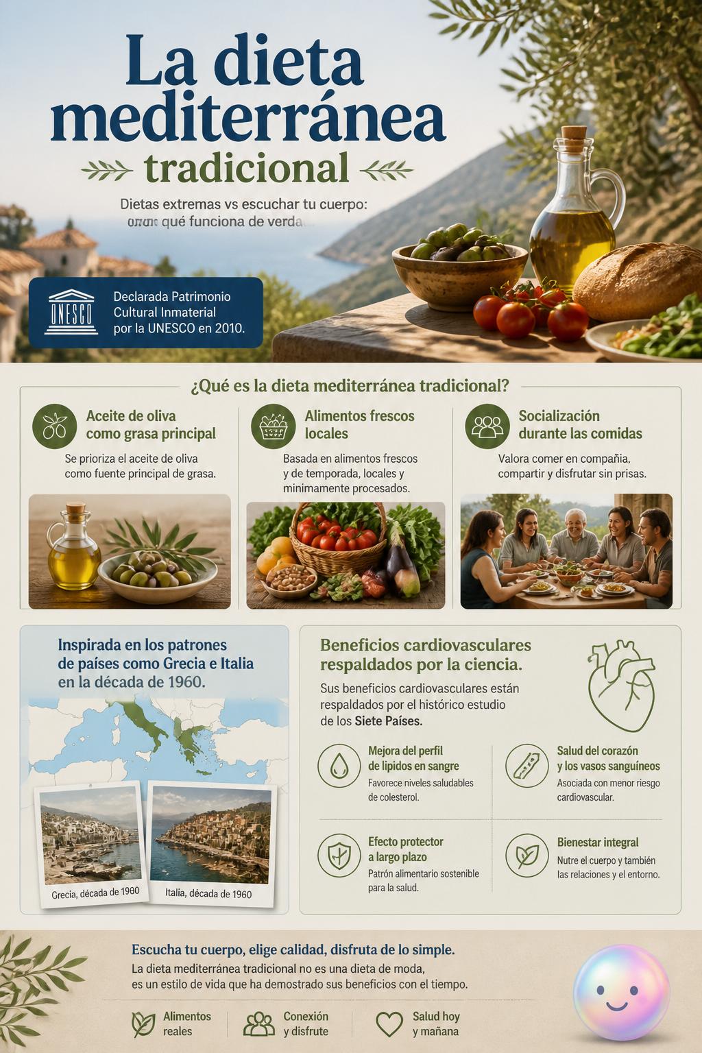 La dieta mediterránea tradicional