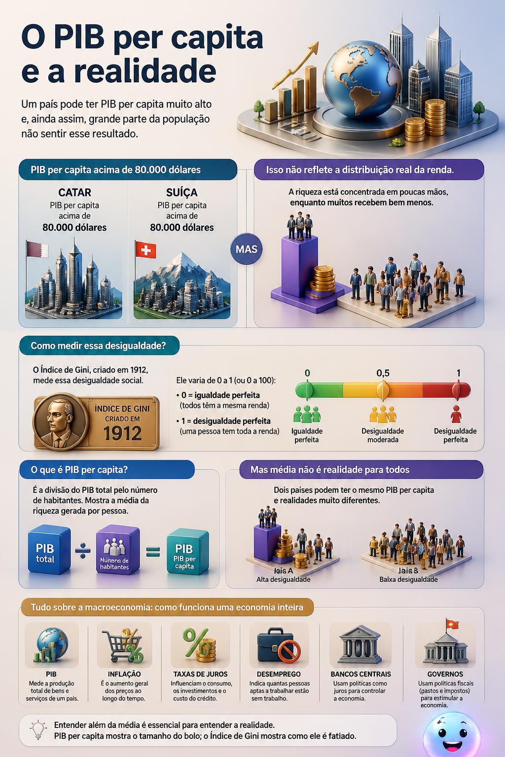 O PIB per capita e a realidade