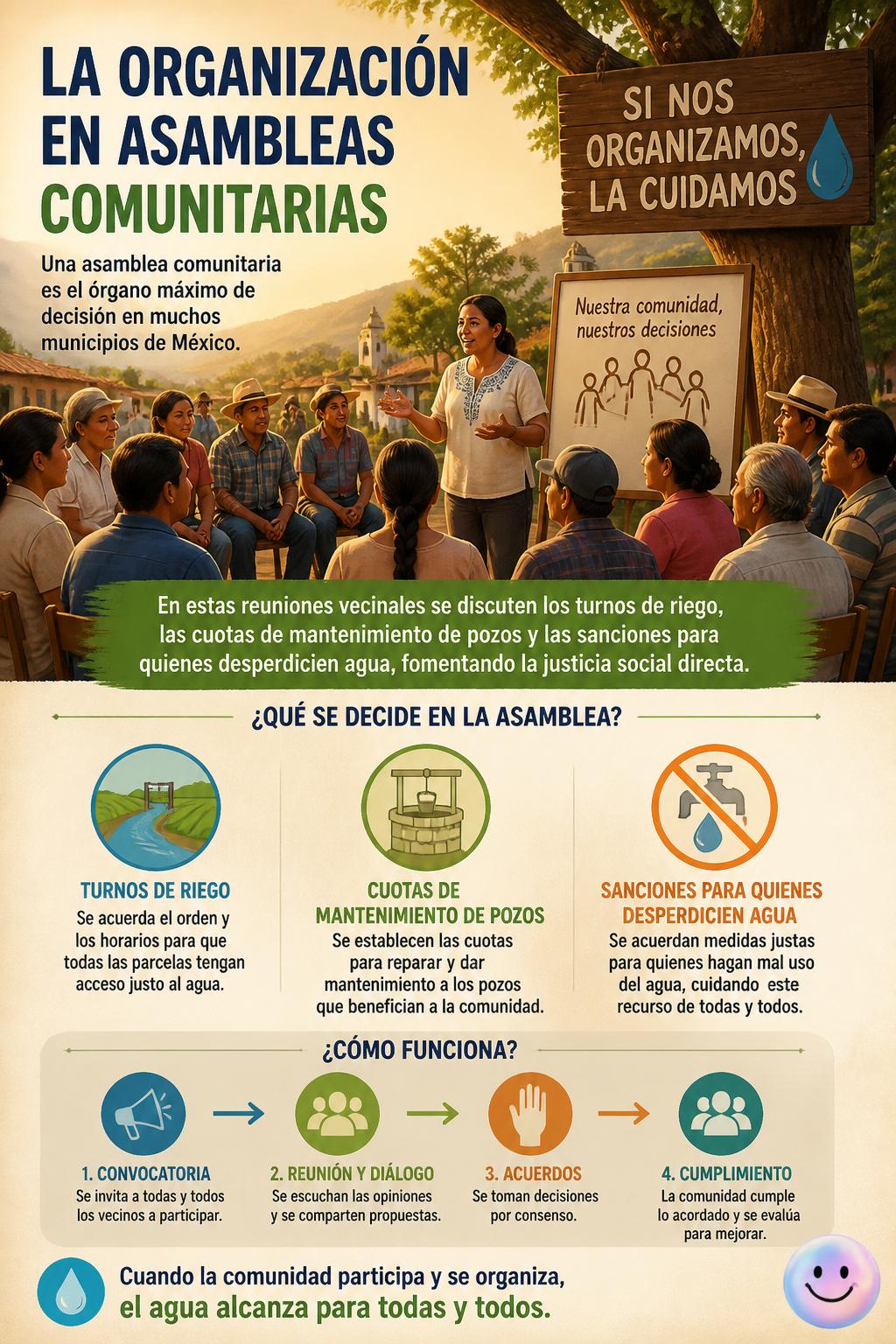 La organización en asambleas comunitarias