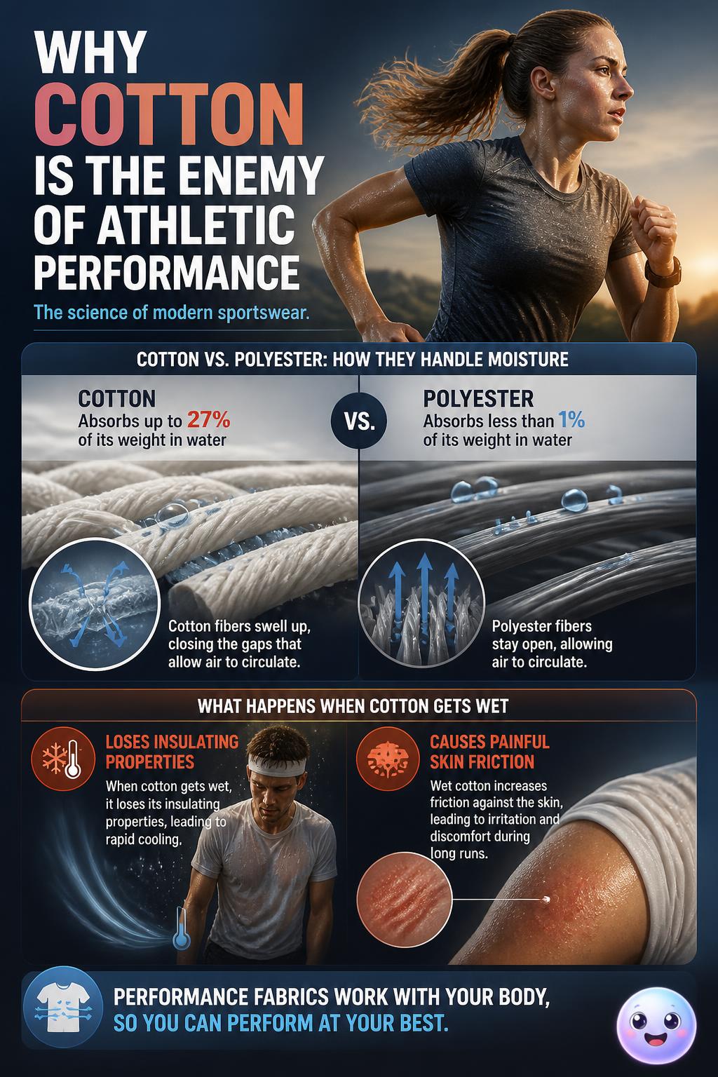 Why cotton is the enemy of athletic performance