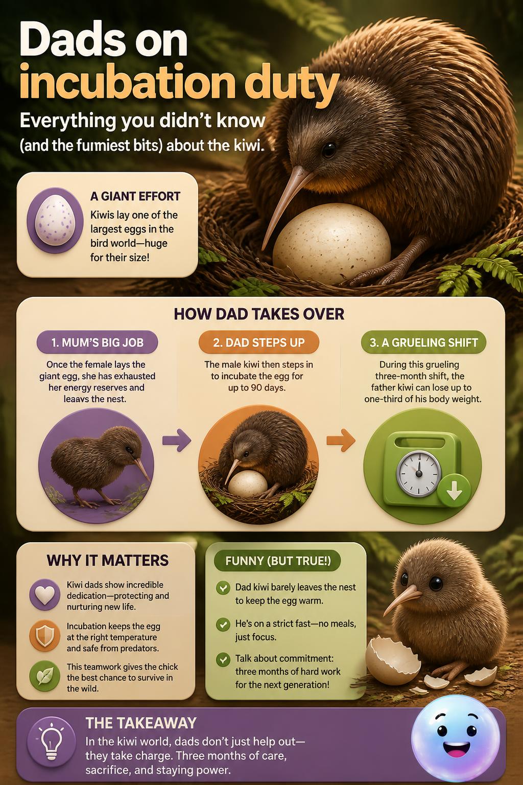 Dads on incubation duty