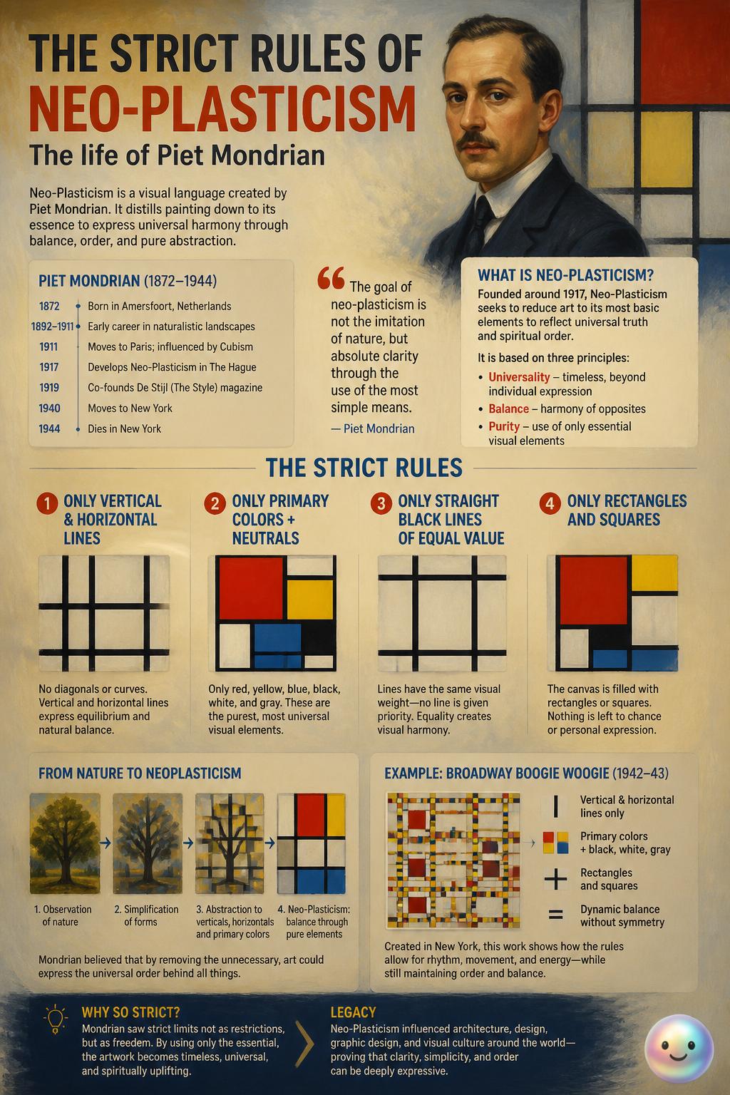The strict rules of Neo-Plasticism
