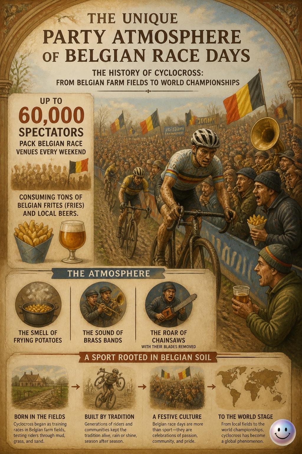 The unique party atmosphere of Belgian race days