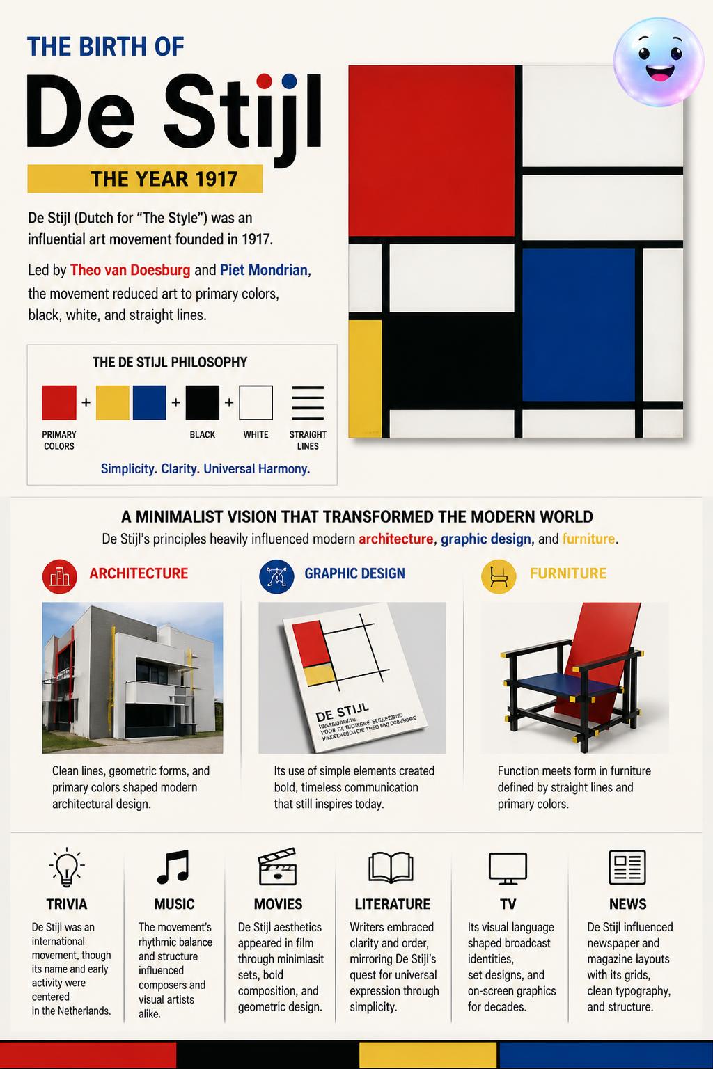 The birth of the De Stijl art movement