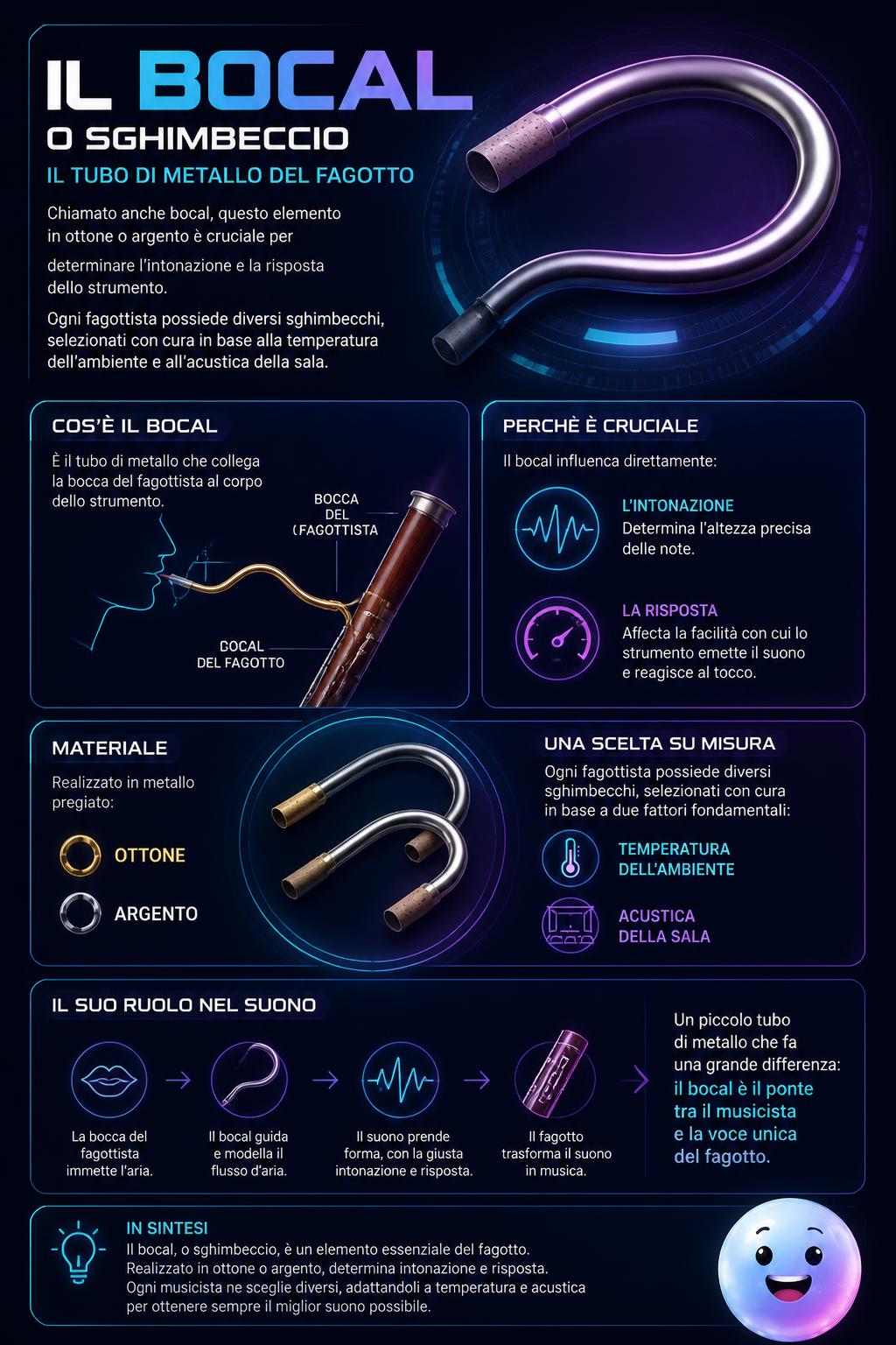 Il bocal o sghimbeccio il tubo di metallo