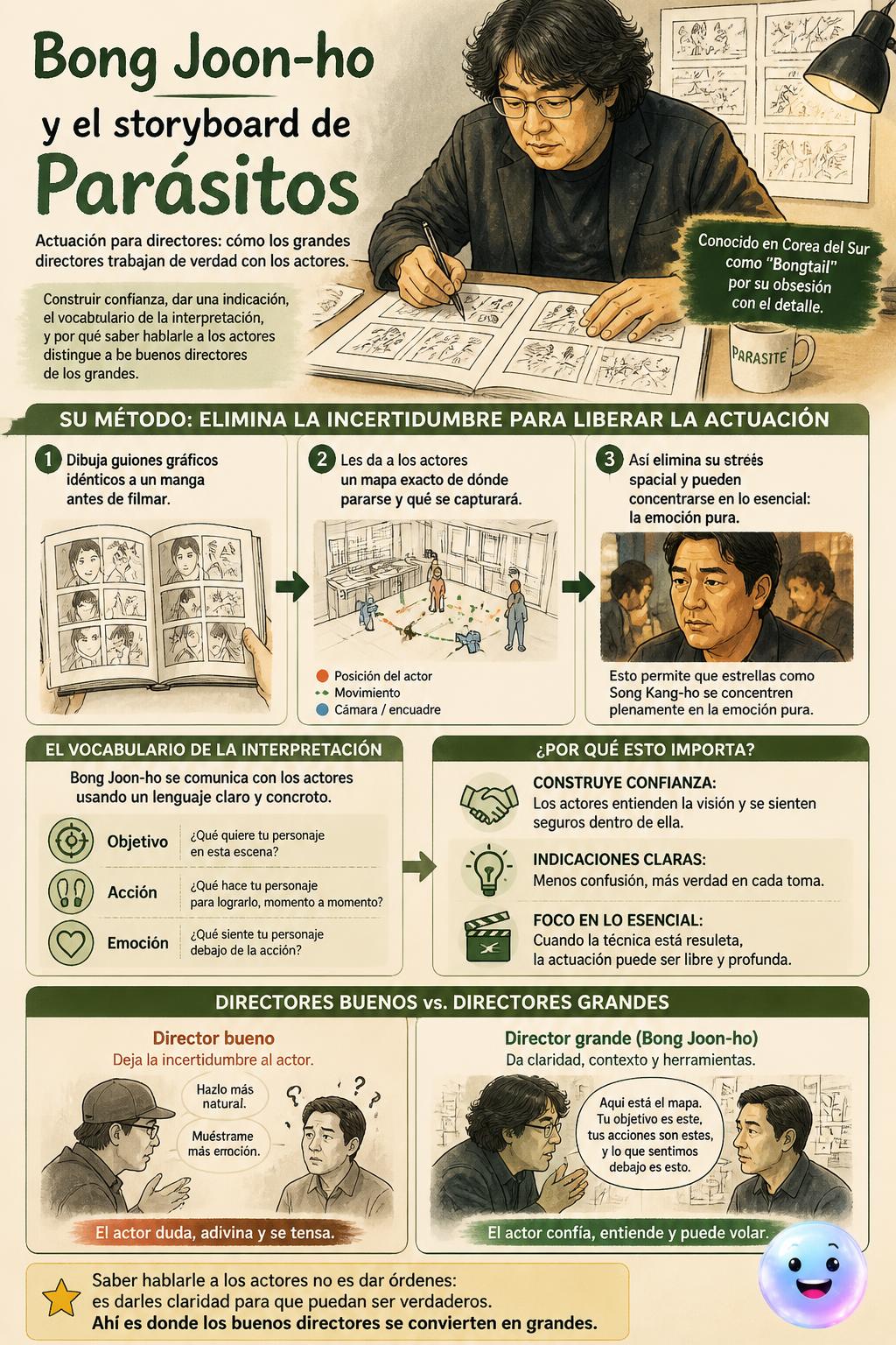Bong Joon-ho y el storyboard de Parásitos