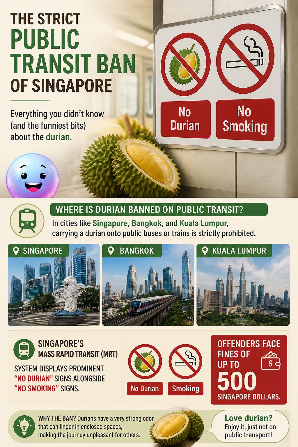 The strict public transit ban of Singapore