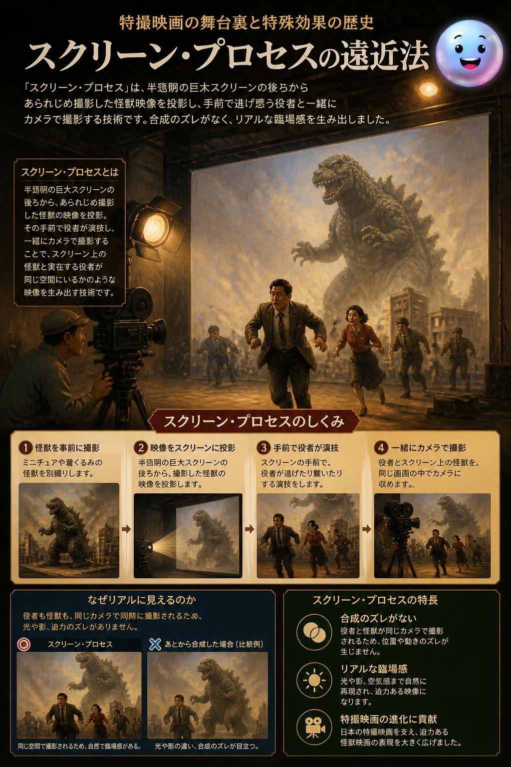 スクリーンプロセスの遠近法