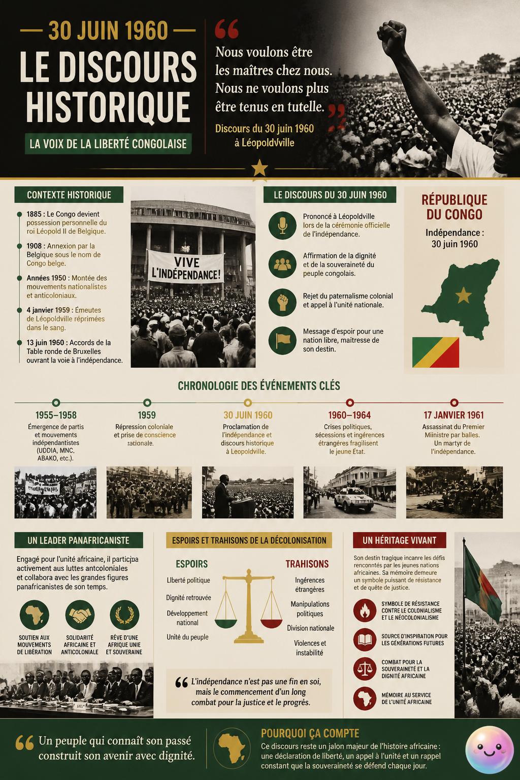 Le discours historique du 30 juin 1960