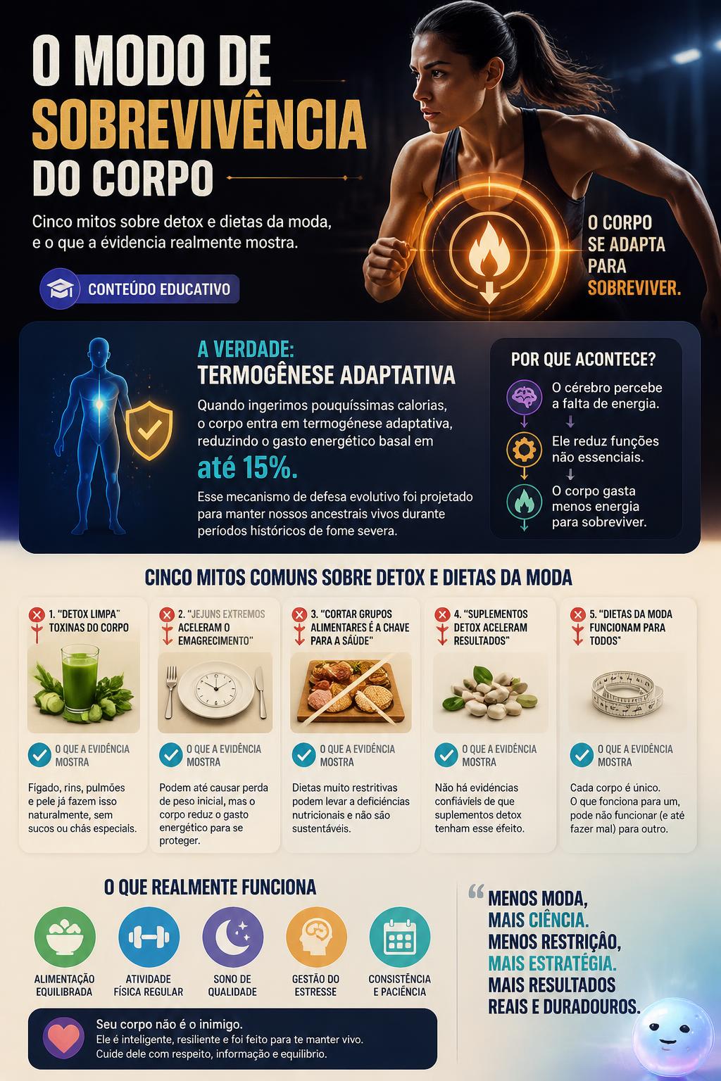 O modo de sobrevivência do corpo