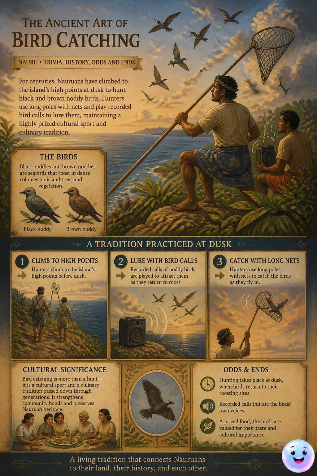 The ancient art of bird catching