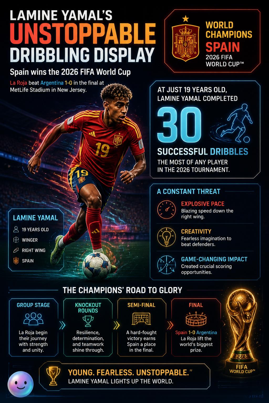 Lamine Yamal's unstoppable dribbling display