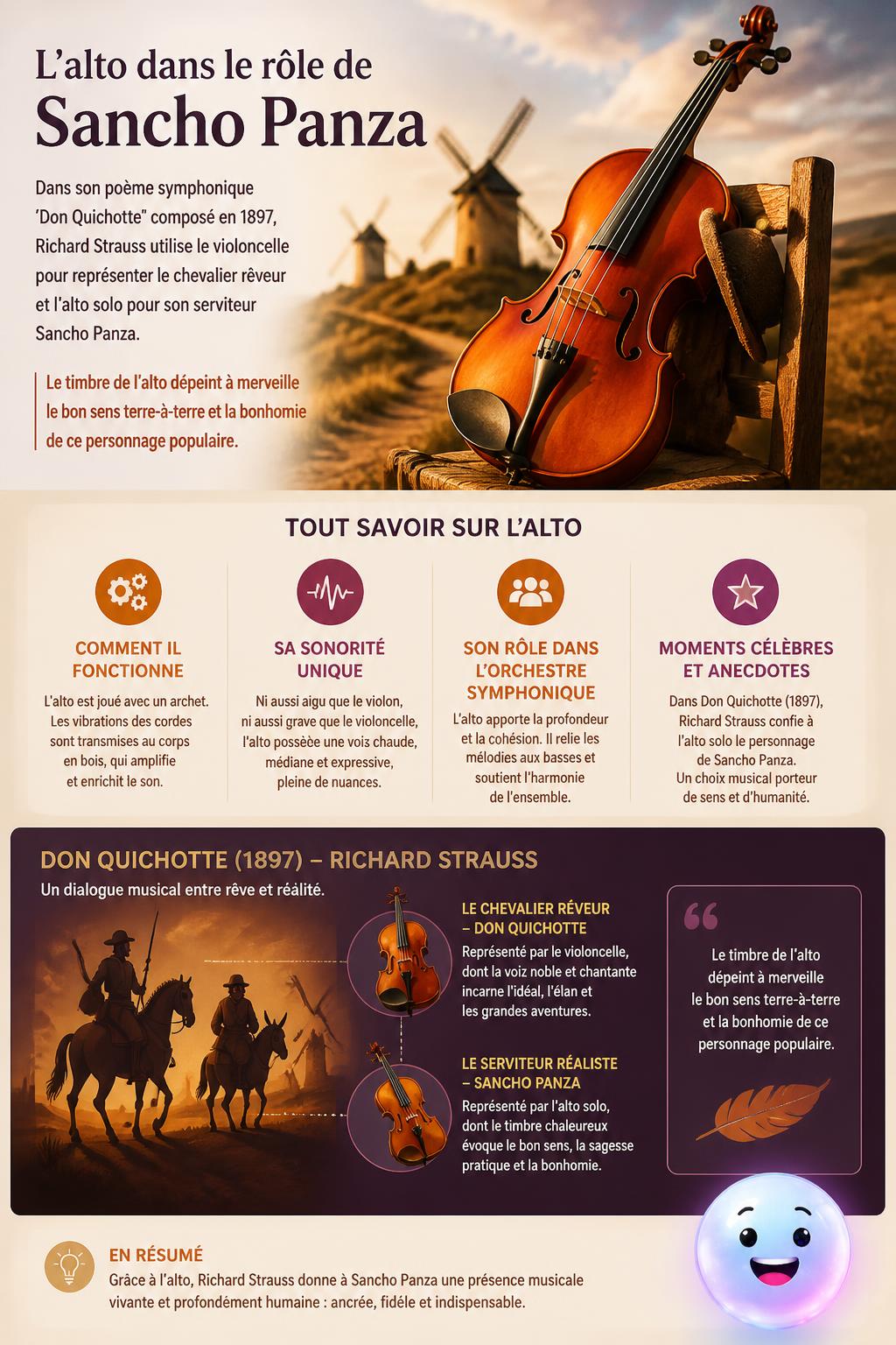 L'alto dans le rôle de Sancho Panza