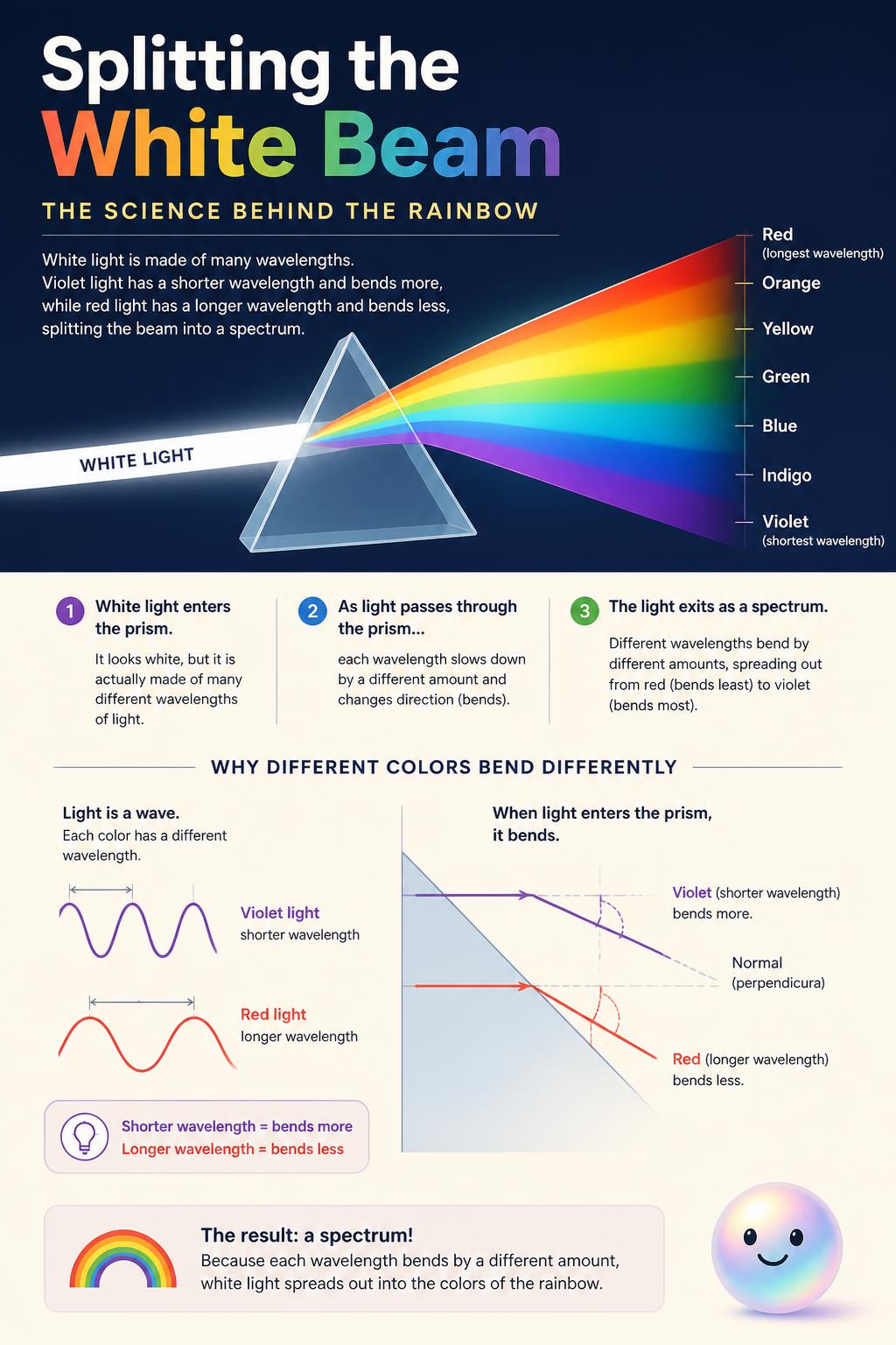 Splitting the white beam