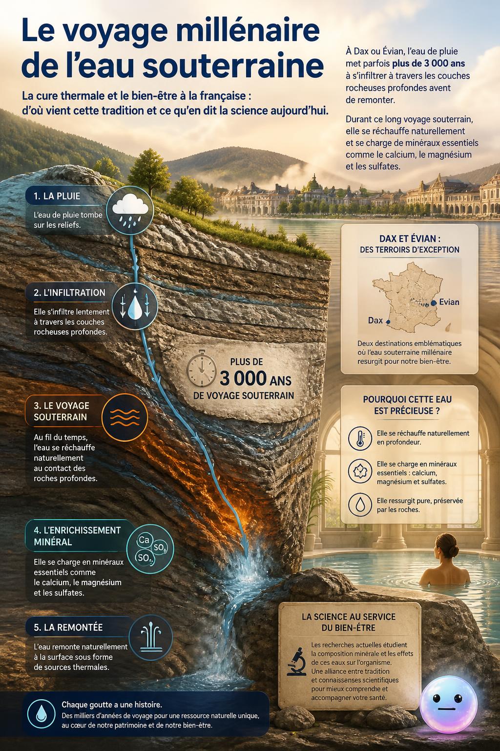 Le voyage millénaire de l'eau souterraine
