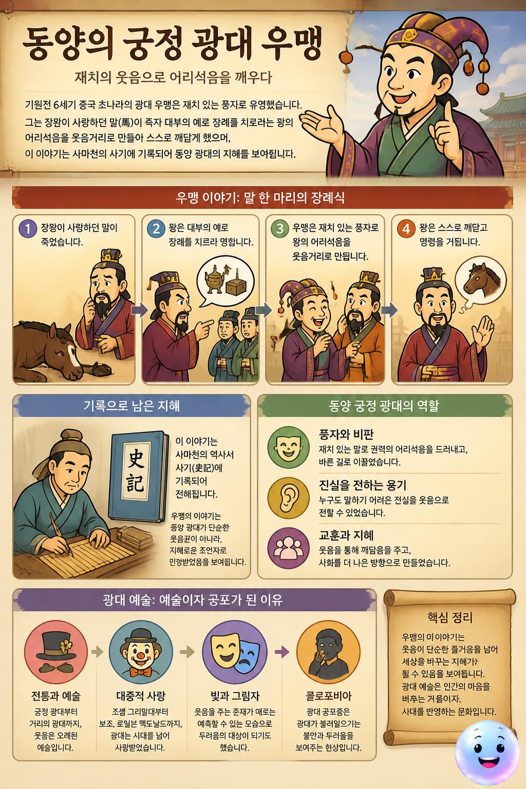 동양의 궁정 광대 우맹