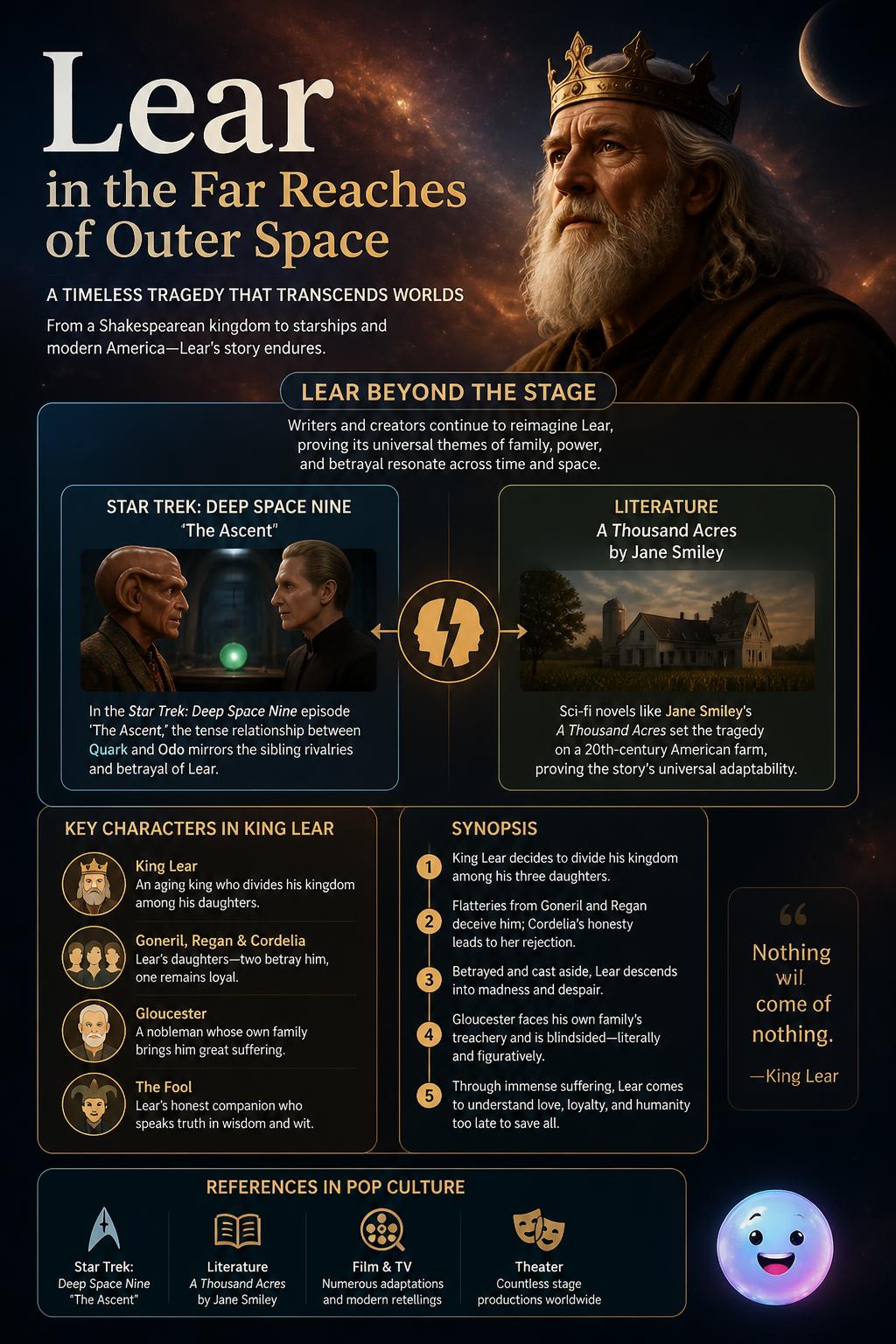 Lear in the far reaches of outer space