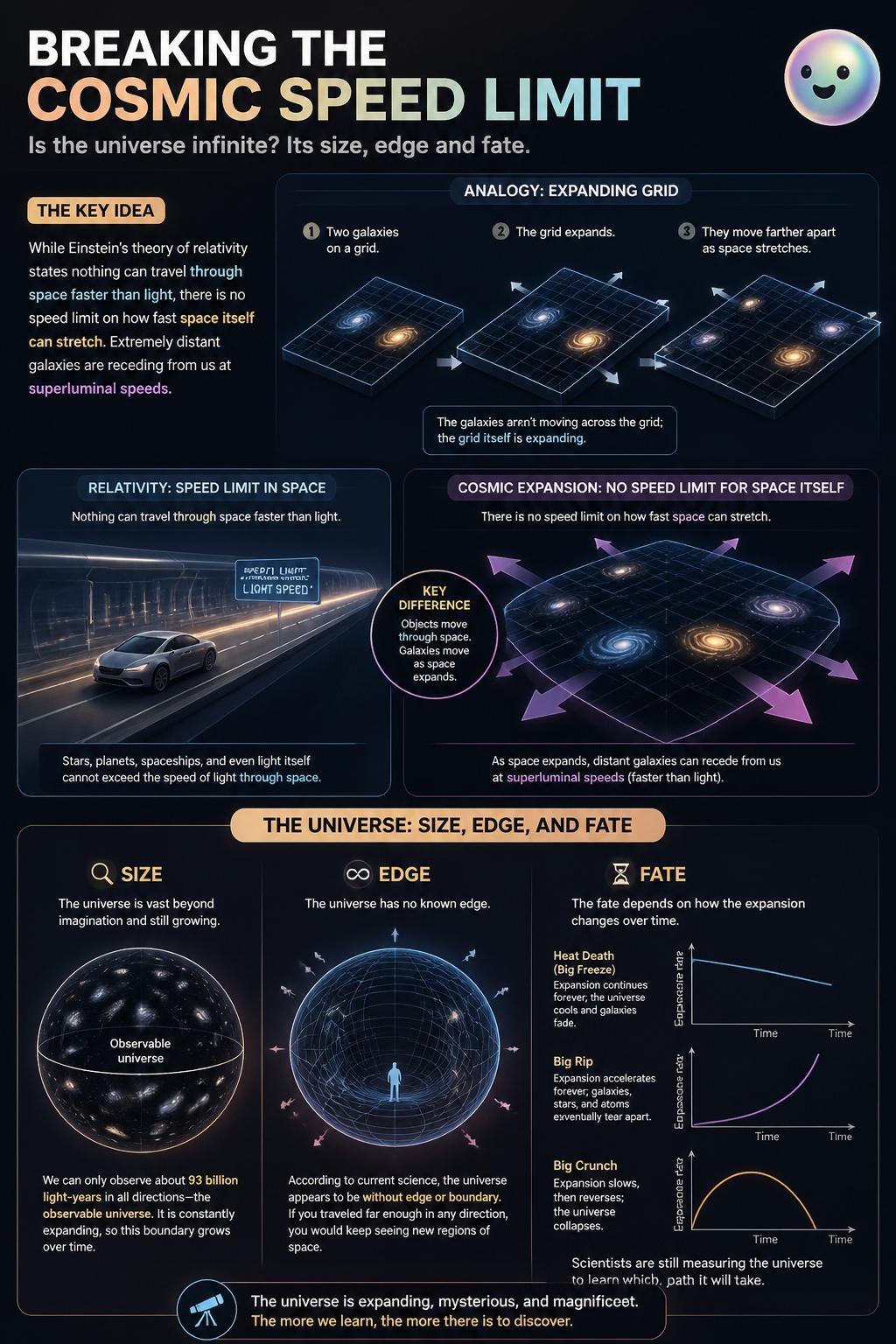 Breaking the cosmic speed limit