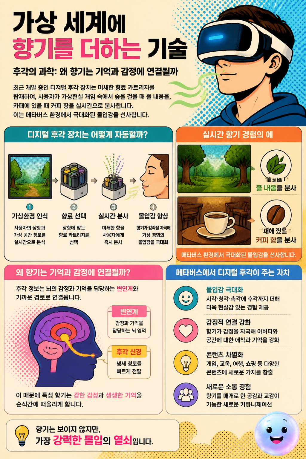 가상 세계에 향기를 더하는 기술