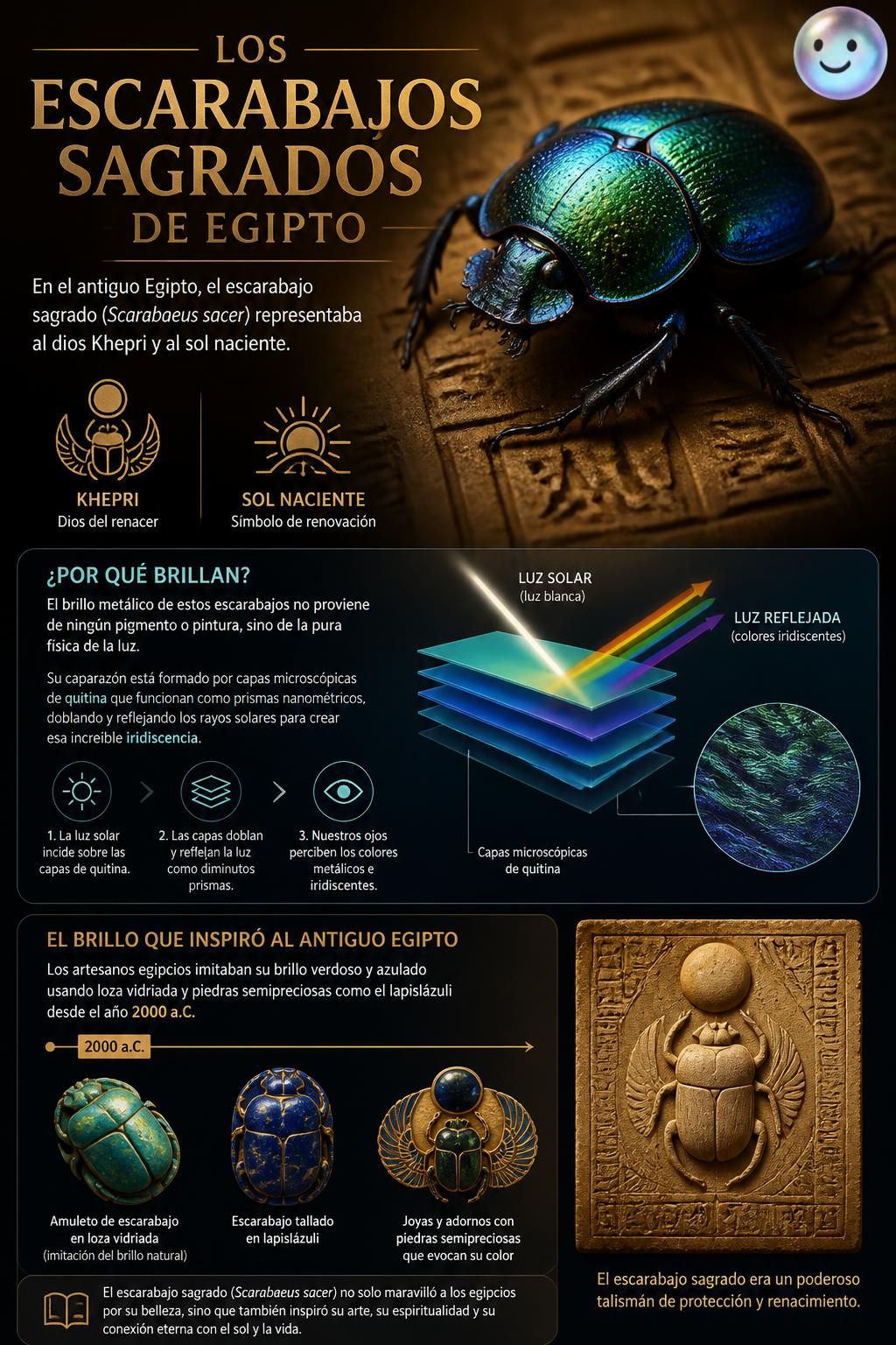Los escarabajos sagrados de Egipto