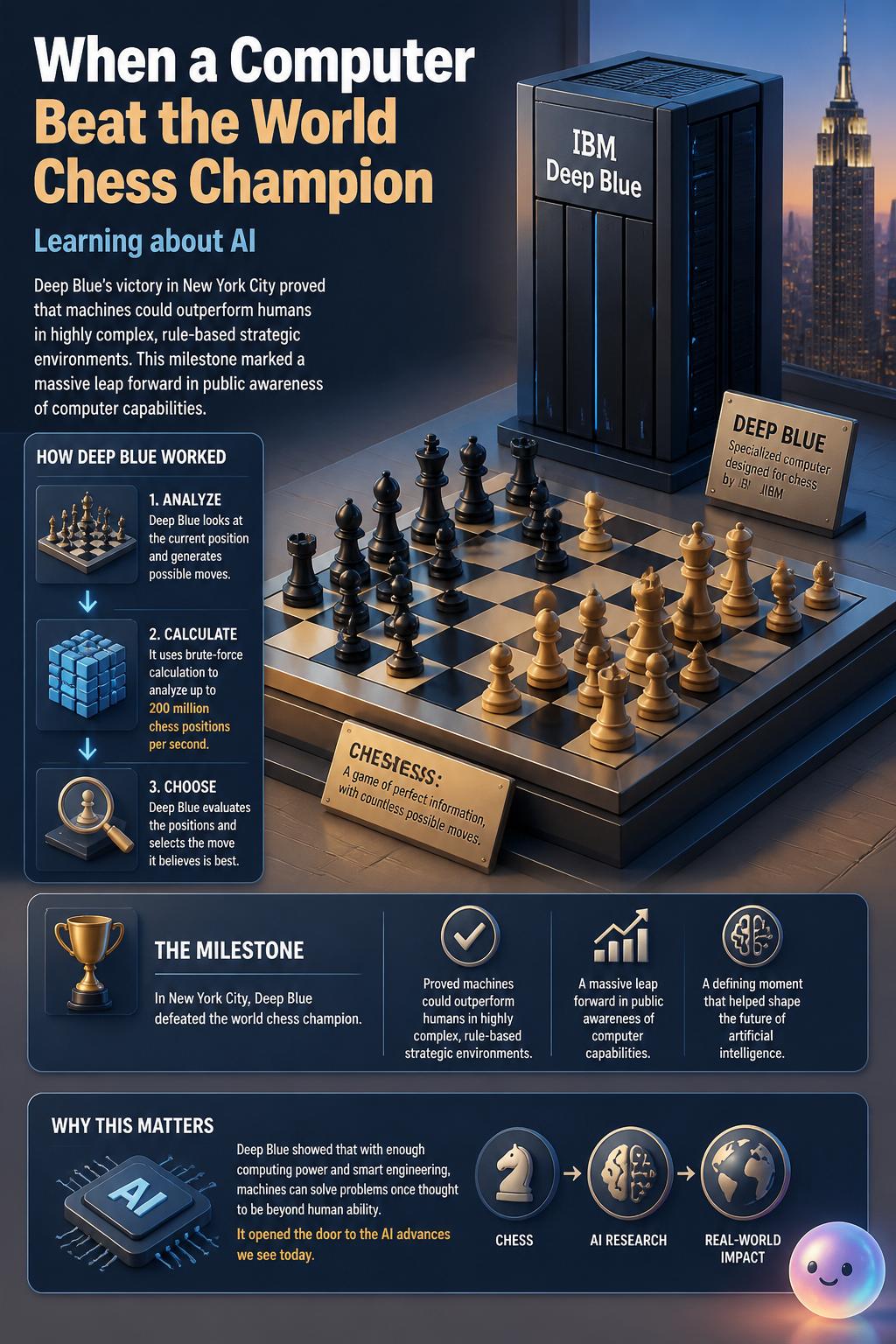 When a computer beat the world chess champion