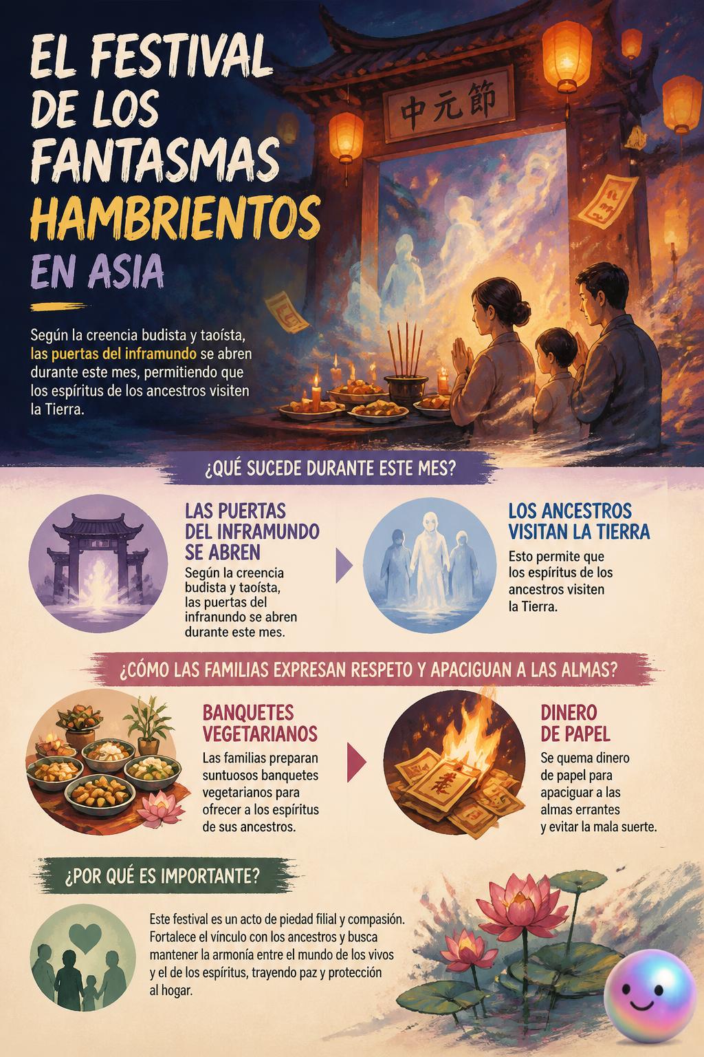 El festival de los fantasmas hambrientos en Asia
