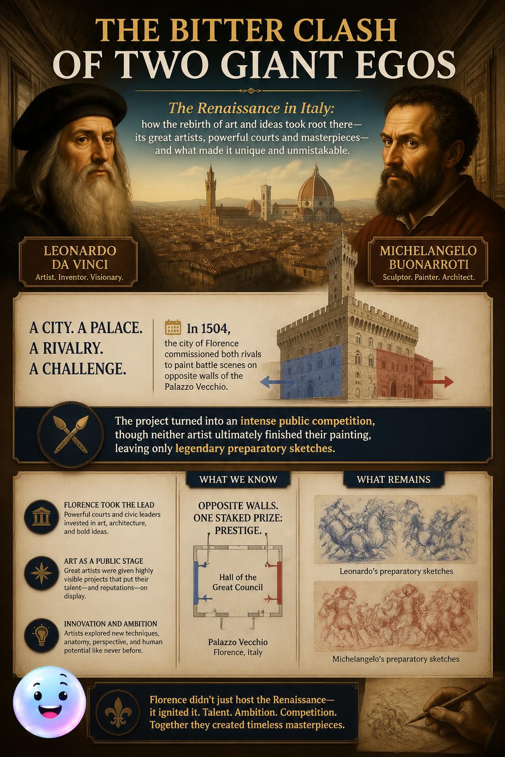 The bitter clash of two giant egos