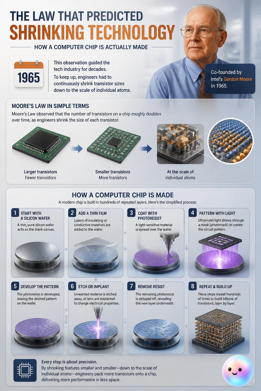 The law that predicted shrinking technology