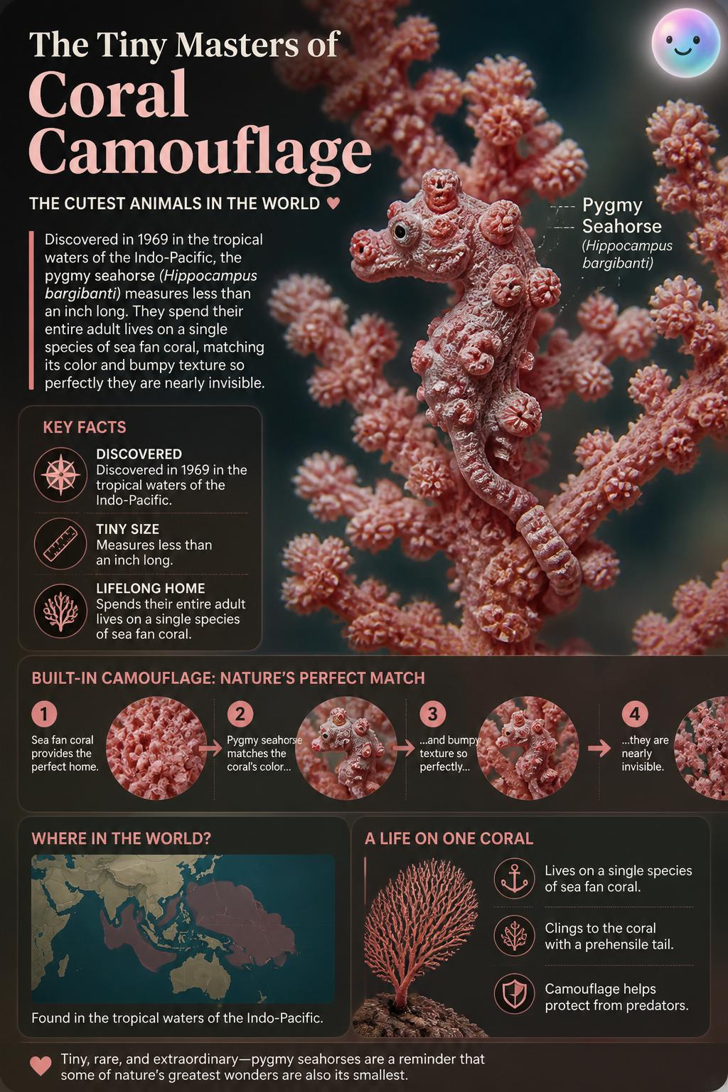 The tiny masters of coral camouflage