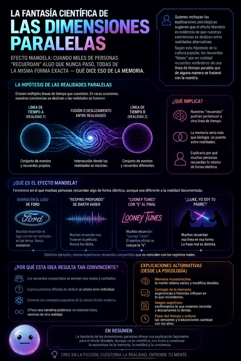 La fantasía científica de las dimensiones paralelas