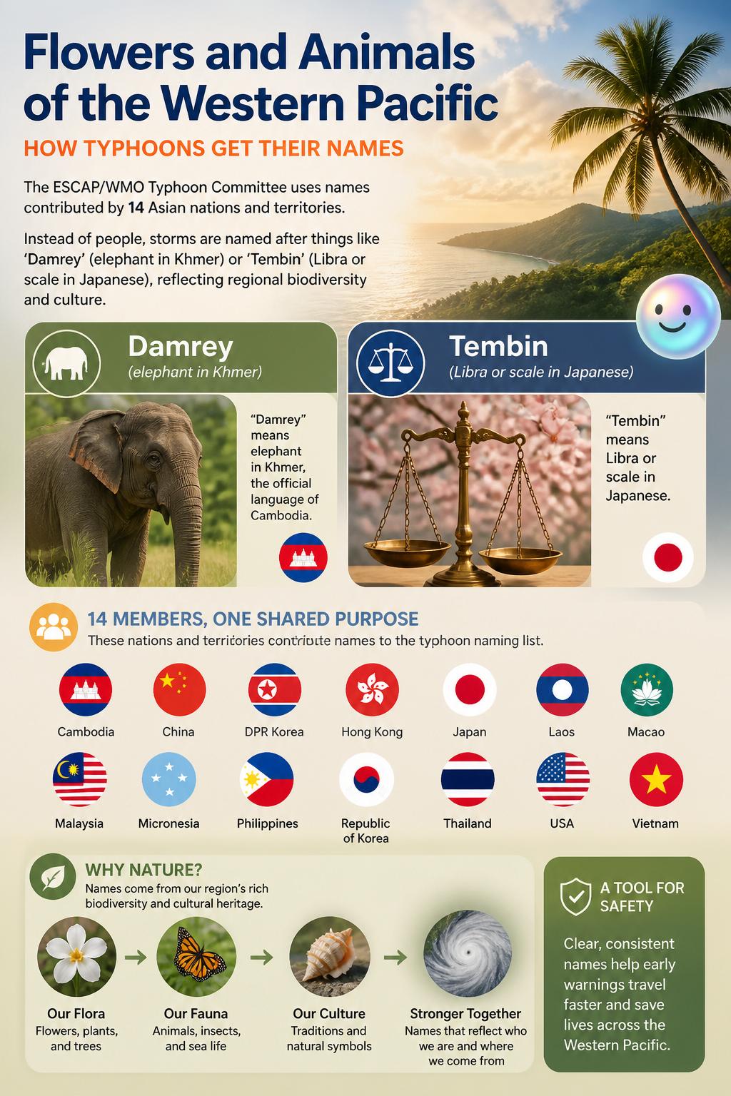 Flowers and animals of the Western Pacific