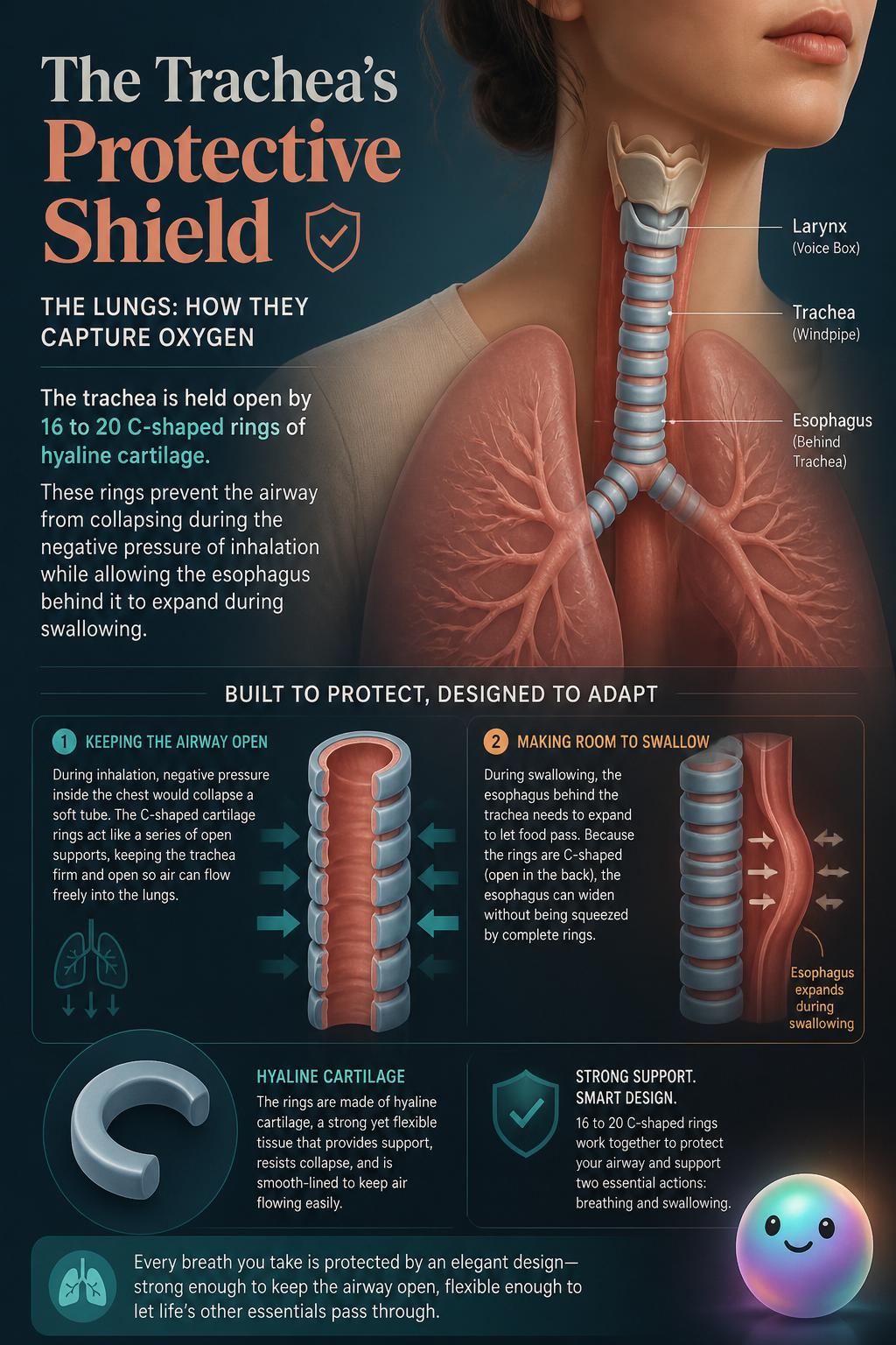 The trachea protective shield