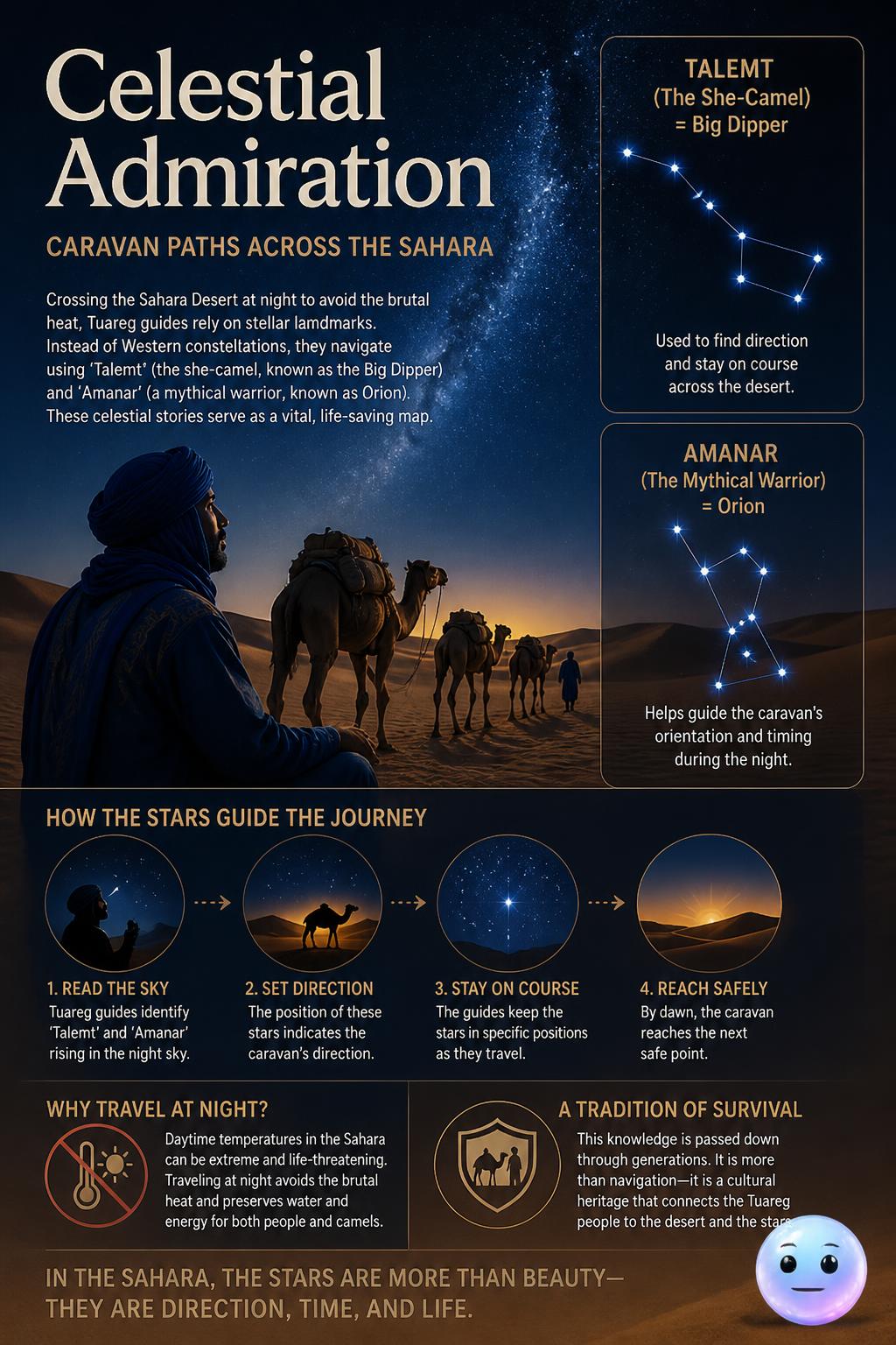Caravan paths across the Sahara