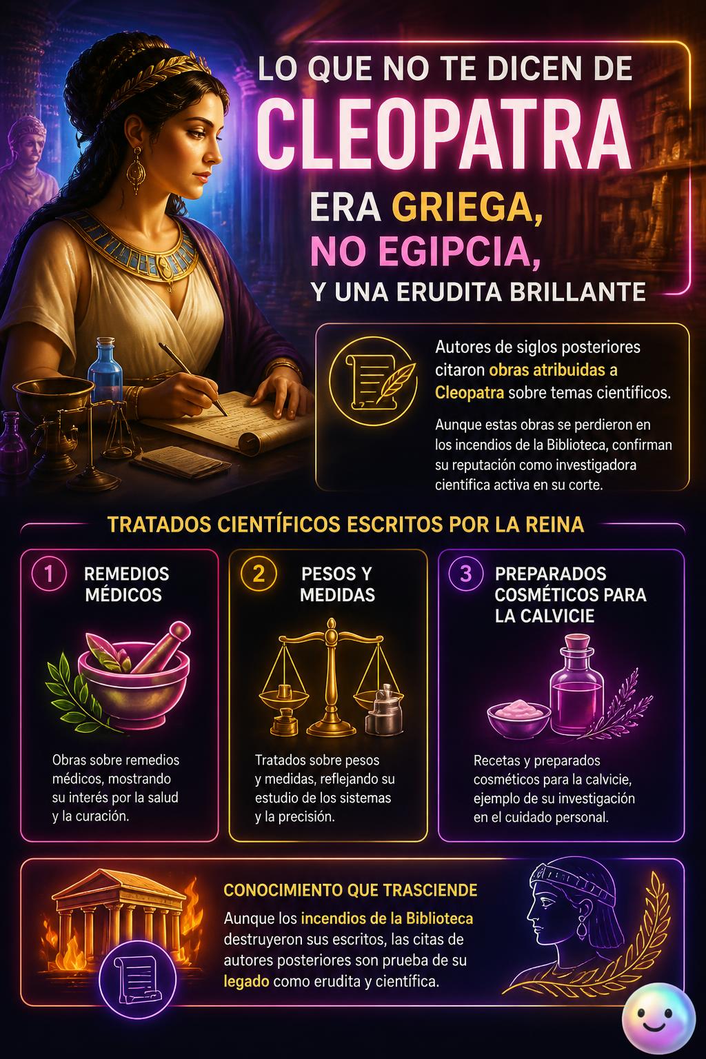 Tratados científicos escritos por la reina