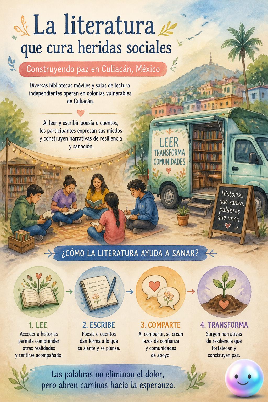 La literatura que cura heridas sociales